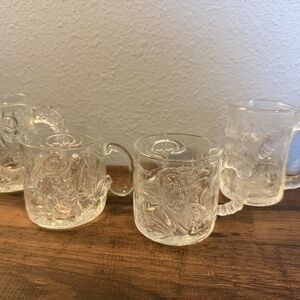 1995 Complete Set of 4 DC Comics Batman Forever McDonalds Glass Mugs MINT